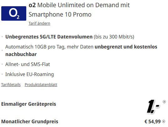 Samsung Galaxy S25+ (512GB) für 1€ + o2 Unlimited 5G/Flat für 54,99€ mtl.