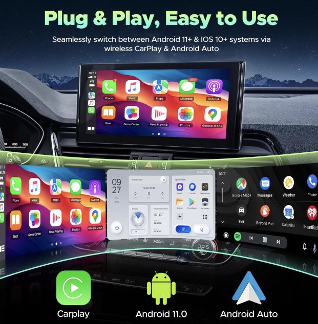 🔊 LAMTTO CarPlay & Android Auto Wireless Adapter für 26,94€ (statt 49€)