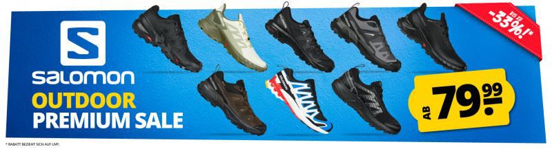 👟 Salomon Outdoor Sale + 5€ Gutschein   z.B. Gore Tex Wanderschuhe für 75€ (statt 99€)