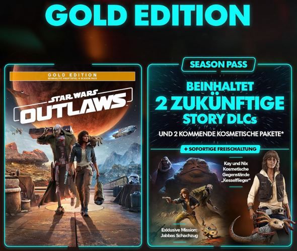 Star Wars Outlaws   Gold Edition inkl. Season Pass (PS5) für 39,99€ (statt 55€)