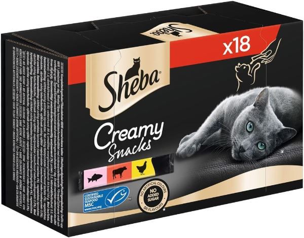 18er Pack Sheba Creamy Snack Leckerbissen ab 5,04€ (statt 8€)