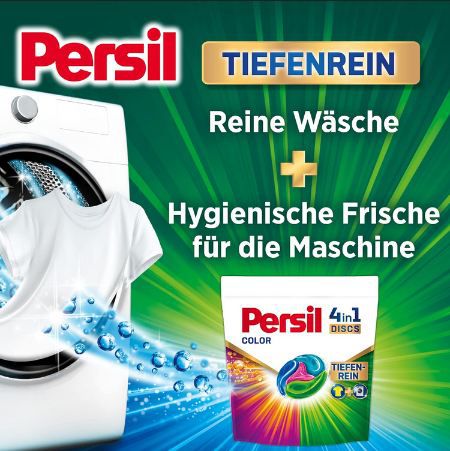 🧼 60er Pack Persil Color 4in1 Discs Waschmittel für 12€ (statt 23€)