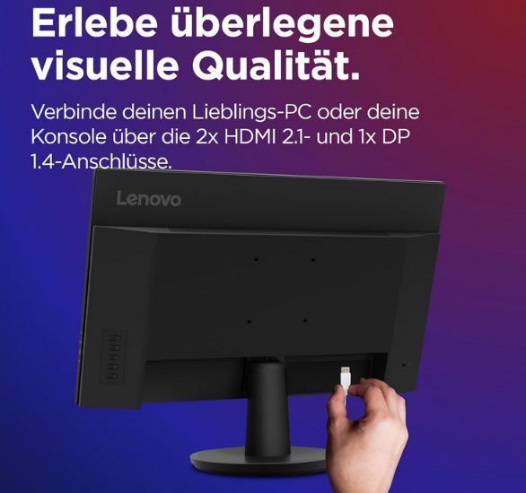 🖥️ Lenovo Legion R27qe 27 QHD Gaming Monitor, 180Hz für 183,99€ (statt 201€)