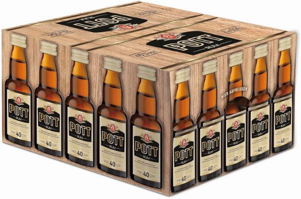 🍹 25er Pack POTT Rum, 0,04L, 40% vol. ab 19,89€ (statt 27€)