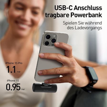 iWALK USB C Mini Powerbank mit 4500mAh für 16,24€ (statt 25€)