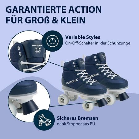 🛼 Hudora LED Roller Skates für Kinder für 26,99€ (statt 60€)   Gr.: 29   32