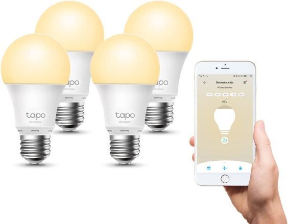 💡2 Kaufen, nur 1 Bezahlen: TP Link Tapo Leuchtmittel   z.B. 2 x 4er E27 WiFi Birne für 19,98€ (statt 40€)