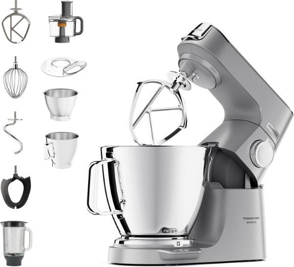 🍰 Kenwood KVL85.424SI Titanium Chef Baker Küchenmaschine für 499,99€ (statt 611€)