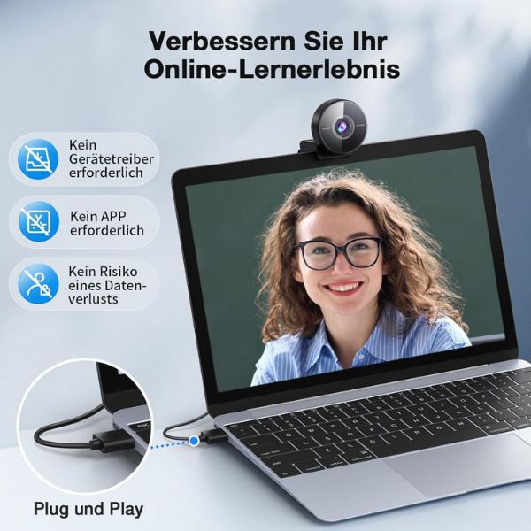 EMEET C950 4K (1080p) Webcam mit PDAF Autofokus für 35,99€ (statt 46€)