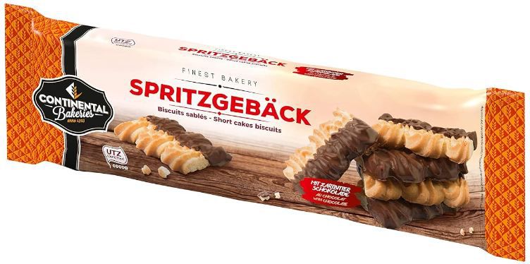 🍪 Continental Bakeries Wellenspritzgebäck mit Zartbitterschokolade ab 1,90€ (statt 2,50€)