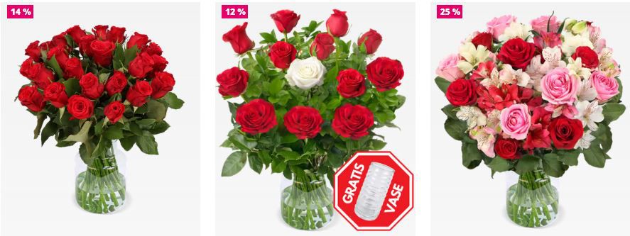 👩‍❤️‍👨 Blume Ideal Valentinstag mit 15% Rabatt auf ALLES   Blumen, Sträuße und mehr