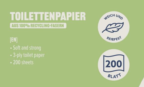 🧻 4 x 8 Rollen by Amazon ECO Toilettenpapier, 3 lagig ab 8,53€ (statt 12€)