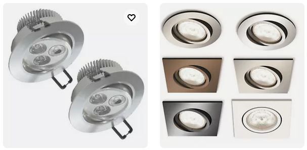 💡 Philips, Ledvance, EcoLight Einbaustrahler/Sets   1 Kaufen, 1 Gratis dazu