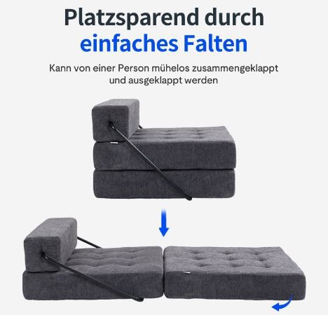 Flexispot XC T3 Klappbares Boden Schlafsofa für 79,99€ (statt 200€)