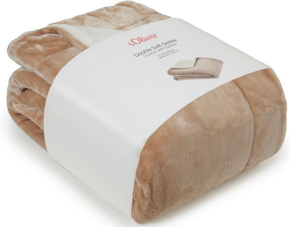 s.Oliver Doublesoft Kuscheldecke, 150x200cm für 24,99€ (statt 55€)