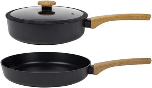 🍳 Sabatier Aluguss Pfannenset mit 24cm + 28cm inkl. Deckel für 32,99€ (statt 53€)