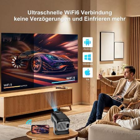 🎥 Salange HY320MAX 1080P Beamer mit 5G/WiFi/BT für 90,39€ (statt 160€)