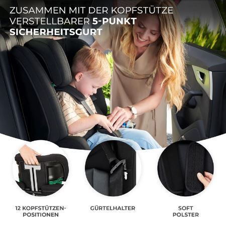 🚸 Kinderkraft Safety Fix 2 I Size Kindersitz mit Isofix, 9 36Kg für 83,99€ (statt 99€)