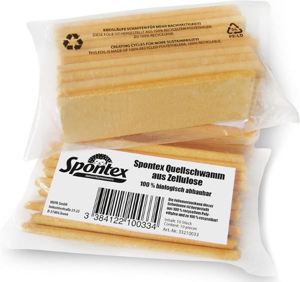 🧽 10er Pack Spontex Quellschwamm aus Zellulose ab 15,72€ (statt 20€)