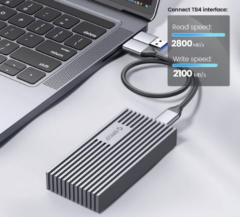 Orico SSD Gehäuse mit USB + Thunderbolt bis 40 Gbps für 64,79€ (statt 100€)