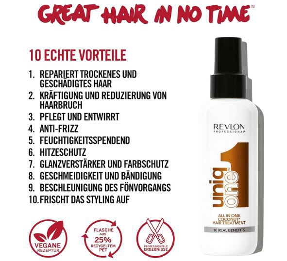 Revlon Professional UniqOne Hair Treatment Coconut Haarkur ab 8,11€ (statt 13€)