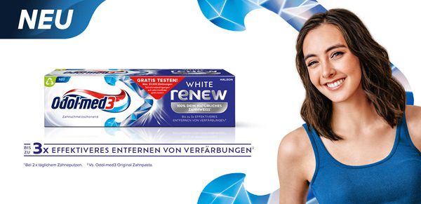 Odol med3 WHITE RENEW kostenlos ausprobieren