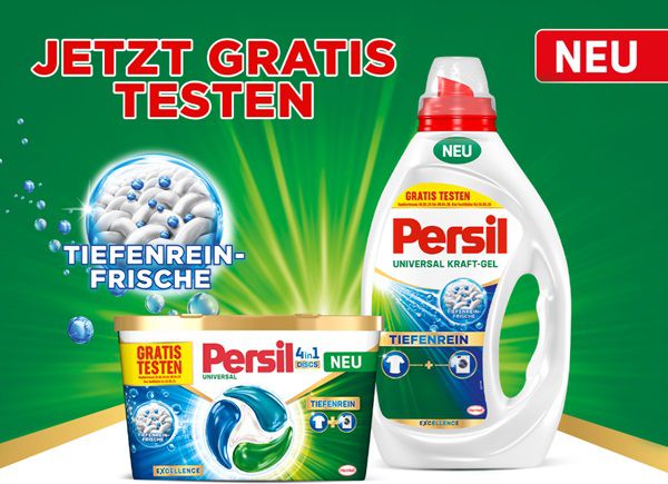 Waschmittel von Persil gratis ausprobieren