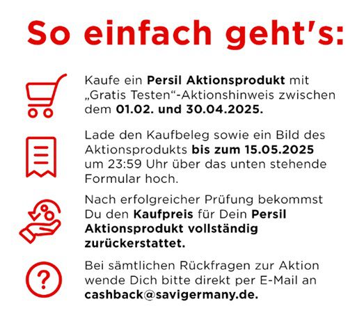 Waschmittel von Persil gratis ausprobieren