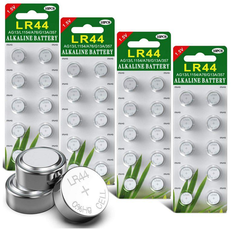 40x LR44 1.5V Alkaline Knopfzelle Batterien für 5,59€ (statt 8€)