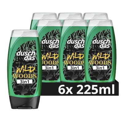 🧴 6x 225ml Duschdas 3-in-1 Duschgel & Shampoo Wild Woods für 6,87€ (statt 11€)