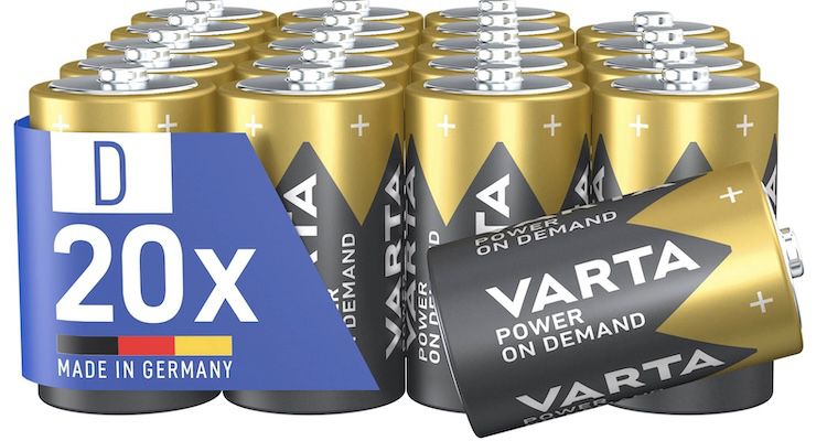 🔋 20x VARTA Batterien D Mono ab 25€ (statt 35€)