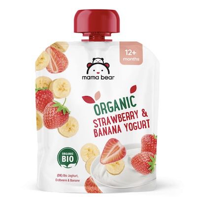 🍌🍓 6x 90g Mama Bear Bio Zubereitung Erdbeere, Banane & Joghurt für 3€ (statt 5€)