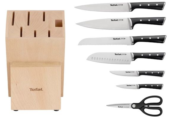 🔪 Tefal K232S7 Ice Force 8 tlg. Messerblock Set für 91€ (statt 106€)