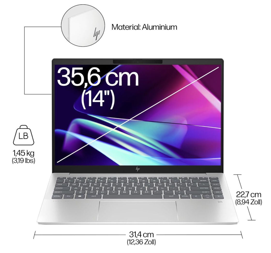 🧑‍💻 HP Pavilion Plus Laptop mit 32 GB RAM & 1TB SSD für 1.199€ (statt 1.350€)