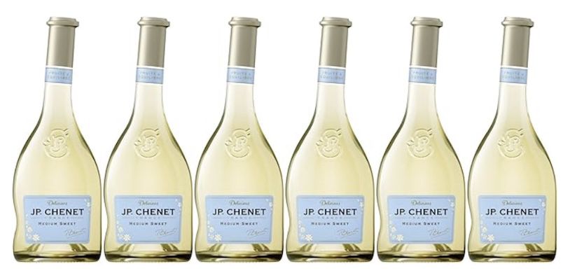 🍷🇫🇷 6x 0,75L J.P. Chenet   Delicious Medium Sweet Weißwein für 21,58€ (statt 27€)