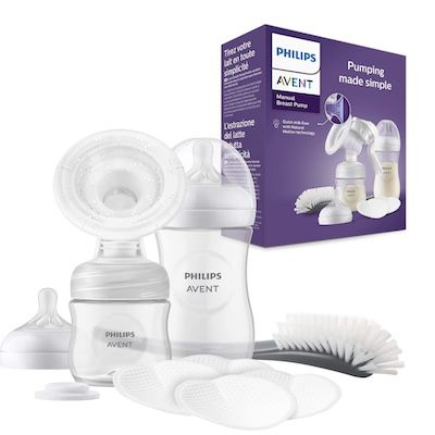 🍼👶🏼 Philips Avent Handmilchpumpe mit 2 Babyflachen für 25,99€ (statt 35€)