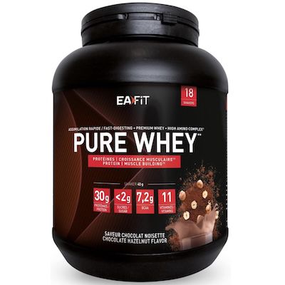 💪🏻 750g EAFIT Haselnuss-Schokolade Whey Protein Pulver ab 15,23€ (statt 21€)