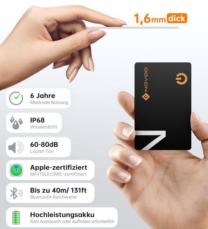 💳 NOVOO Smart Tag Karte für Wo ist? für 16,14€ (statt 20€)