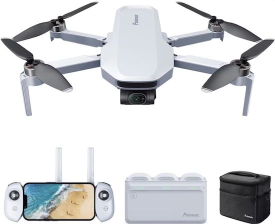 🛸 Potensic ATOM 4K GPS Drohne mit 3 Achsen Gimbal für 279,99€ (statt 342€)