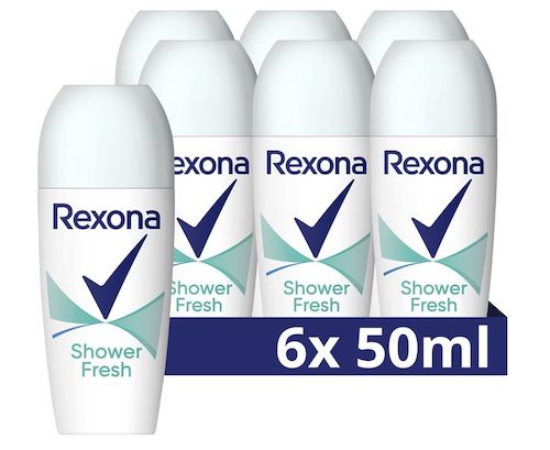 6x Rexona Deo Roll On Shower Fresh Anti Transpirant ab 10,76€ (statt 18€)