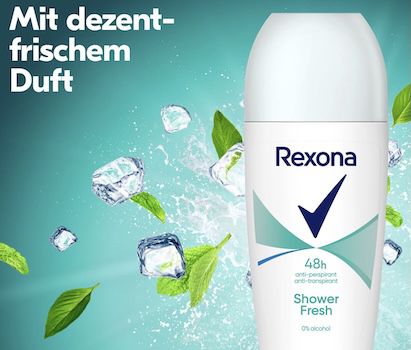 6x Rexona Deo Roll On Shower Fresh Anti Transpirant ab 10,76€ (statt 18€)