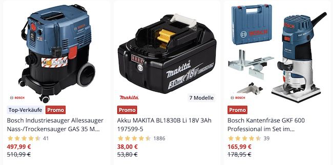 🛠️ ManoMano Werkzeug Flash Sale   z.B. Bosch GBA 12 V 4,0 Ah für 39,99€ (statt 49€)