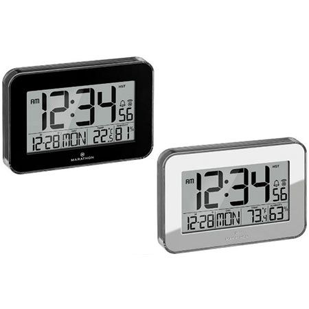 🕙 Marathon Digitale Atomuhr mit Innentemperatur & Hygrometer für 16,99€ (statt 26€)