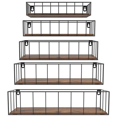 5er Set Horlimer Schweberegale aus Holz & Metall für 15,99€ (statt 32€)