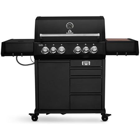 🥩 Burnhard Big Earl Black 4-Brenner Gasgrill inkl. Heckbrenner für 1.274€ (statt 1.599€)