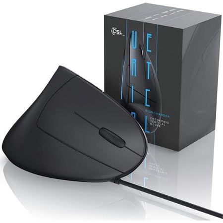 🖱️ CSL TM137G Ergonomische optische Maus mit 5 Tasten für 15€ (statt 19€)