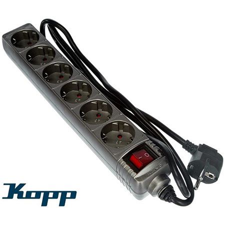 🔌 Kopp 6-fach Steckdosenleiste mit Schalter, 1,4m für 8,99€ (statt 16€)