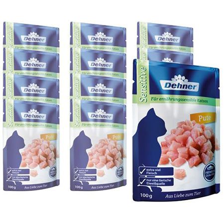 🐈 1,2Kg Dehner Premium Katzenfutter Sensitive, Pute ab 9,80€ (statt 15€)