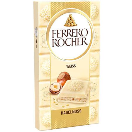 🍫 Ferrero Rocher Weiße Schokolade mit Haselnuss Tafel für 1,67€ (statt 2,19€)