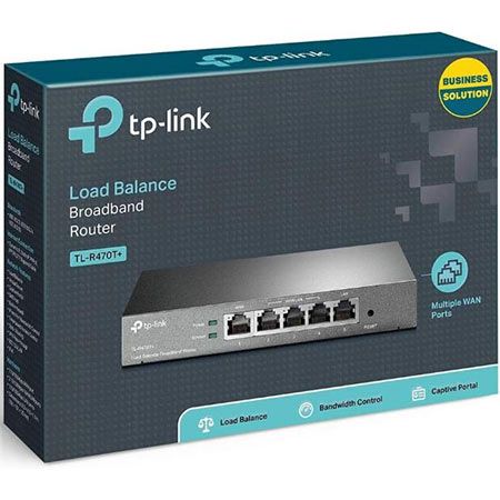 TP-Link TL-R470T+ Loadbalance Single-Band Router, 100Mbit/s. für 19,99€ (statt neu 60€)